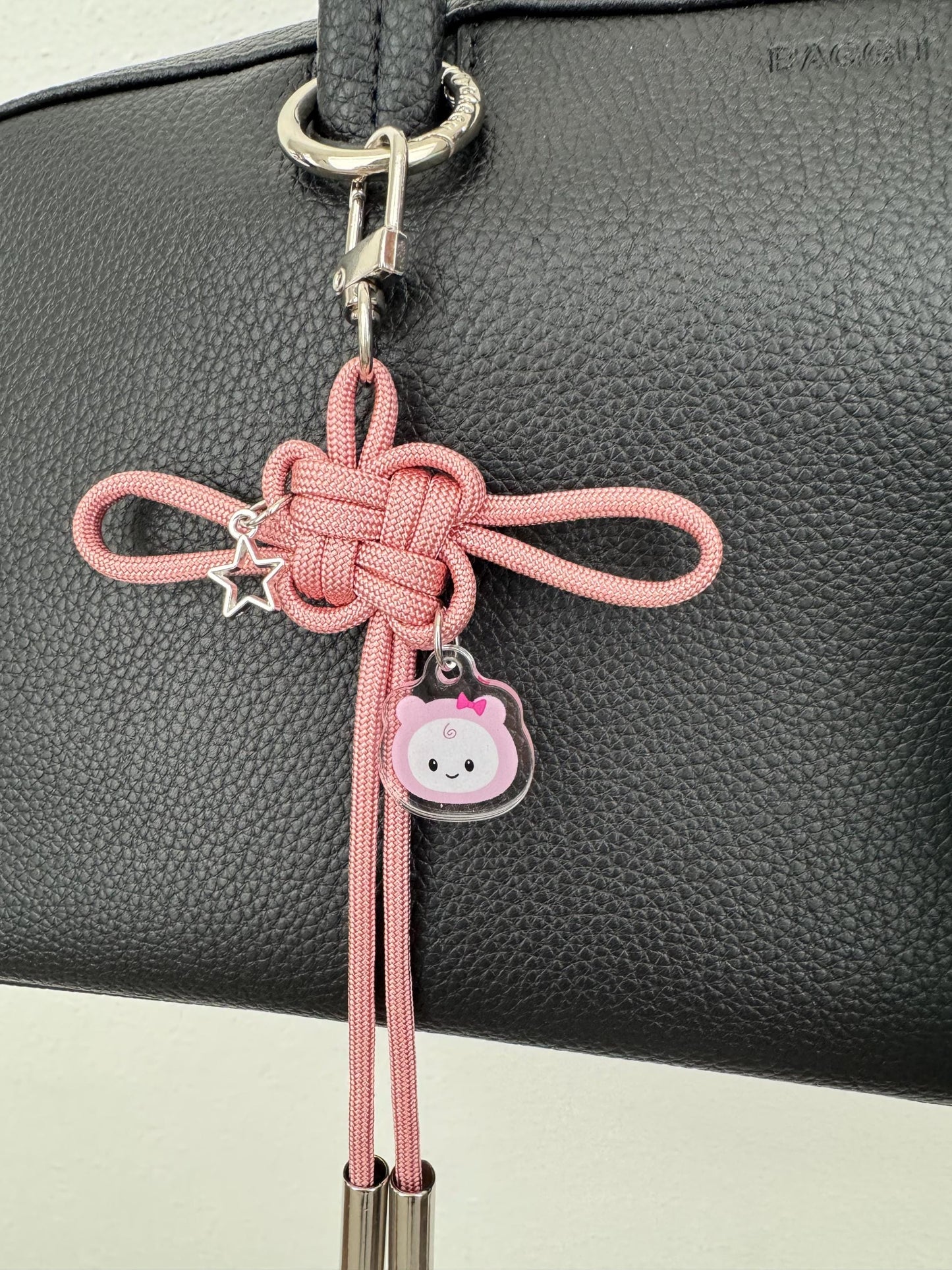 Stray Kids Lucky Knot Pink STAYzoo Keychain