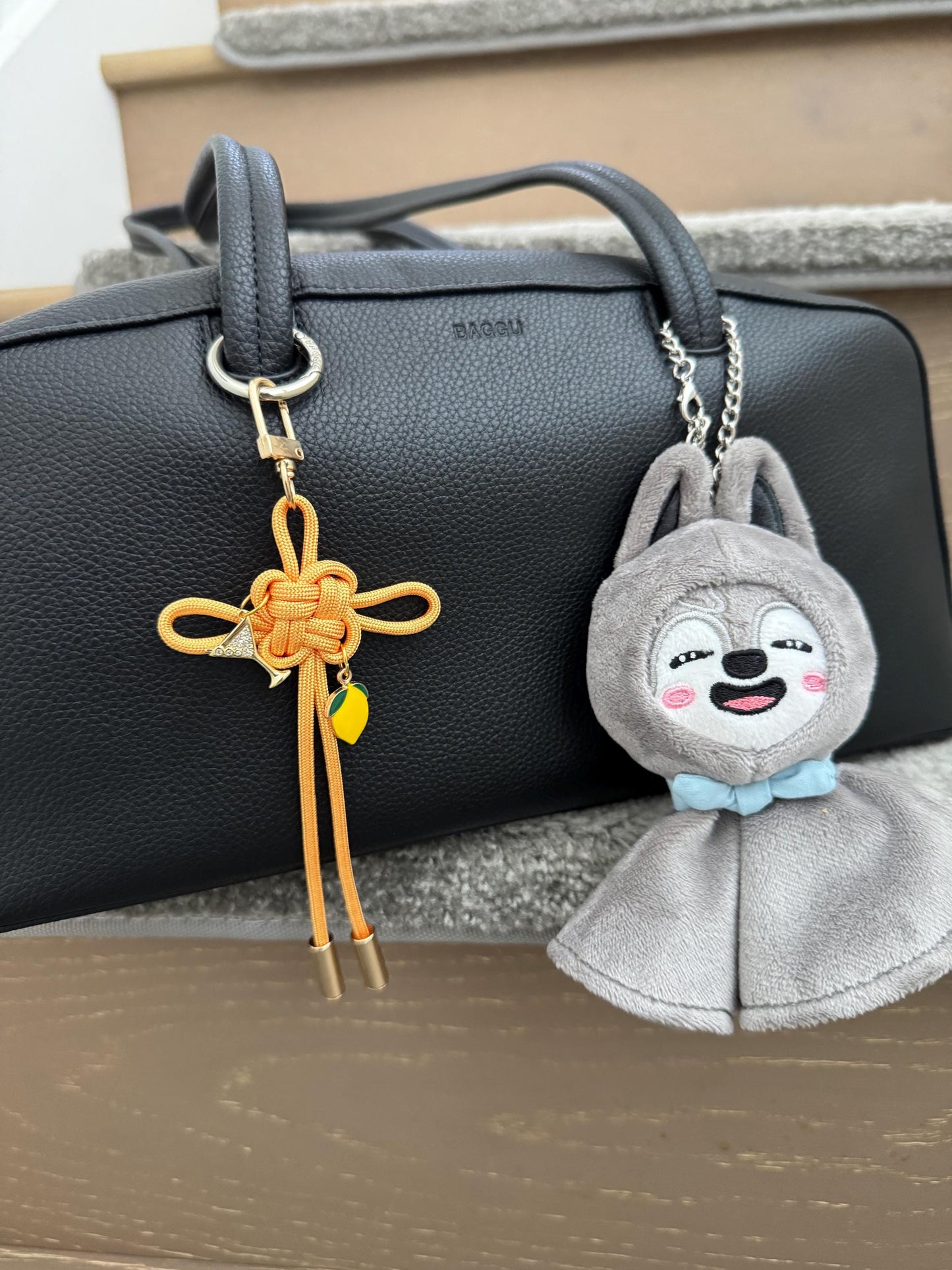 Ateez Lemon Drop Lucky Knot Keychain