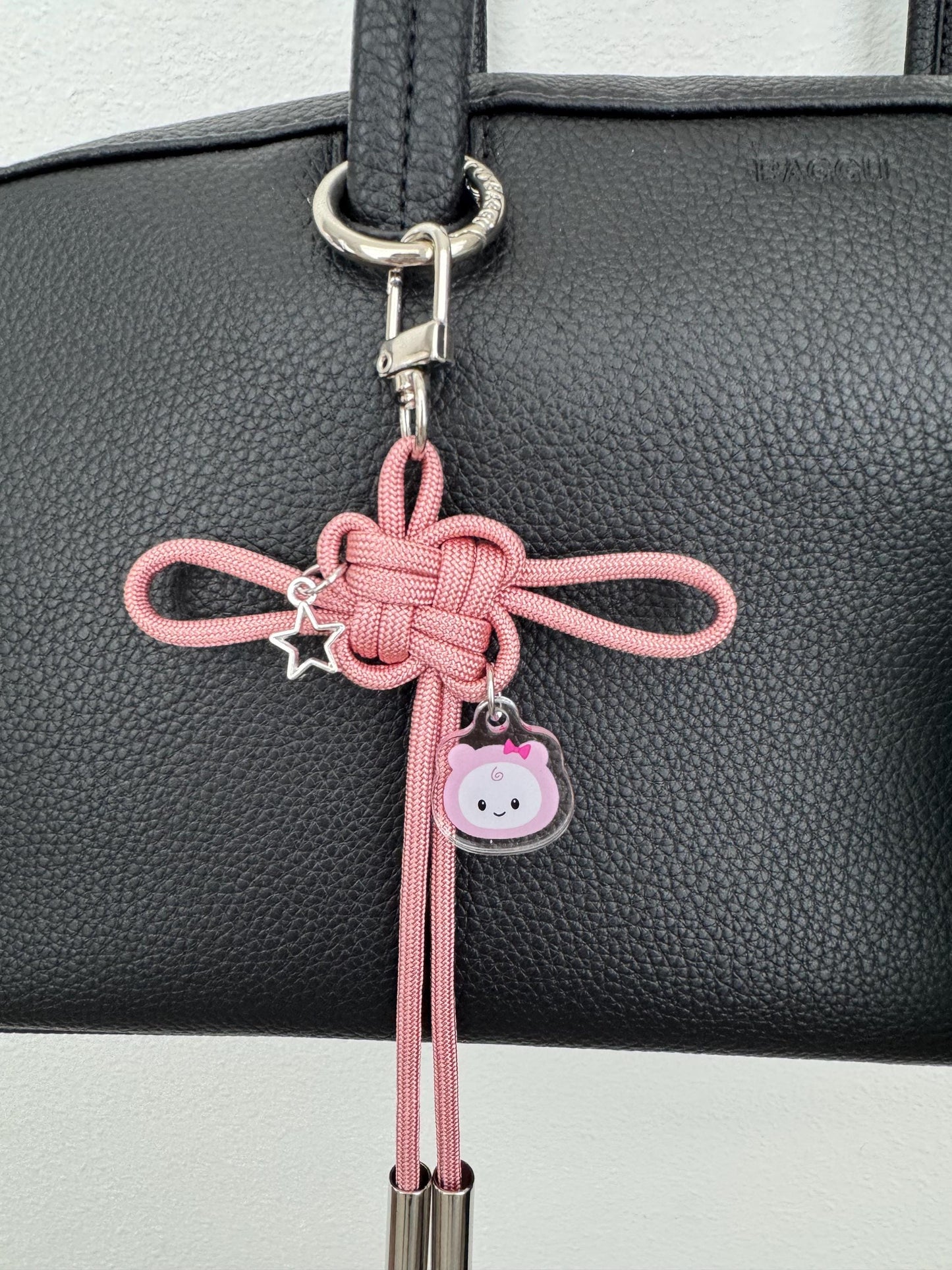 Stray Kids Lucky Knot Pink STAYzoo Keychain