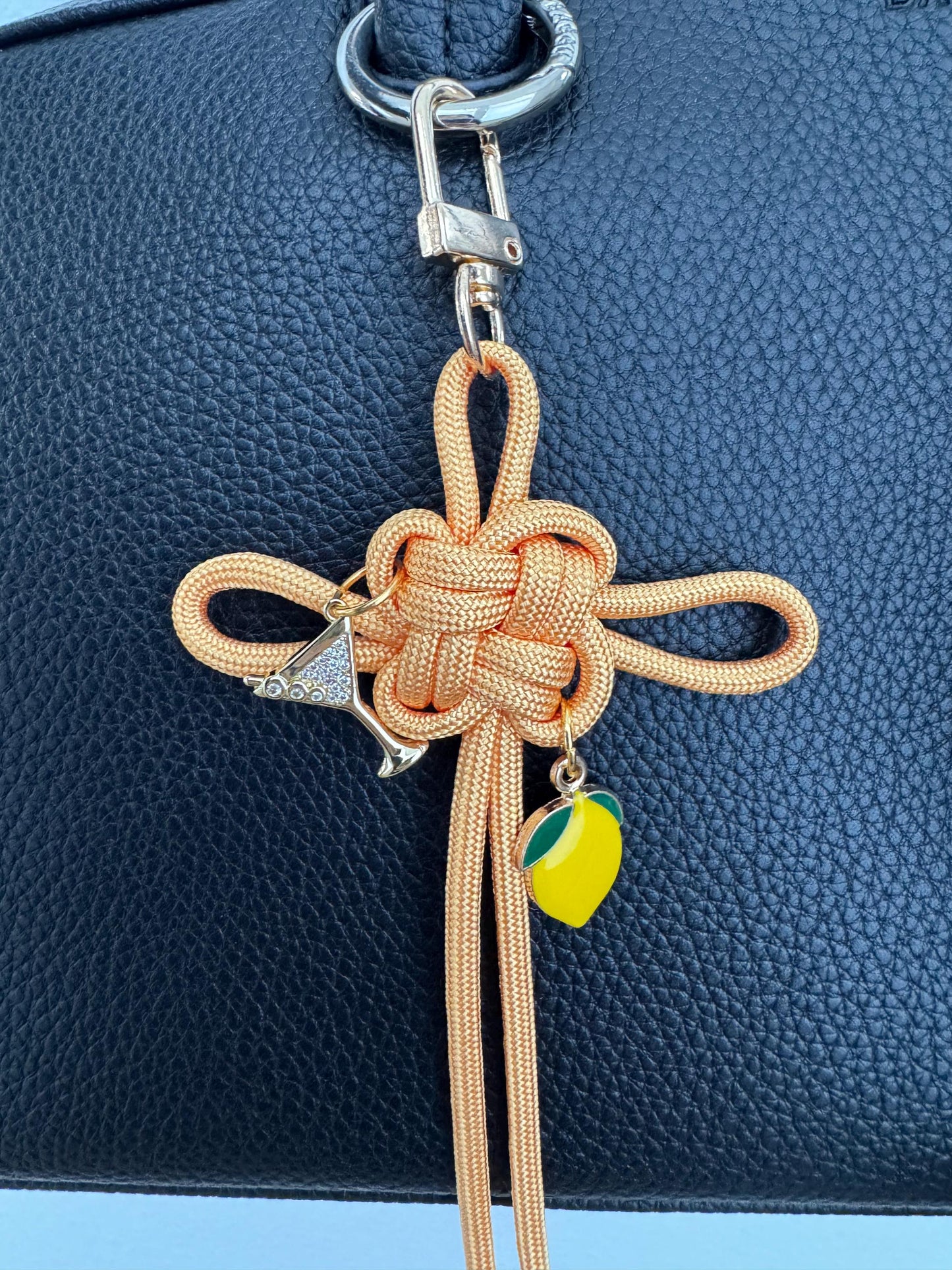 Ateez Lemon Drop Lucky Knot Keychain