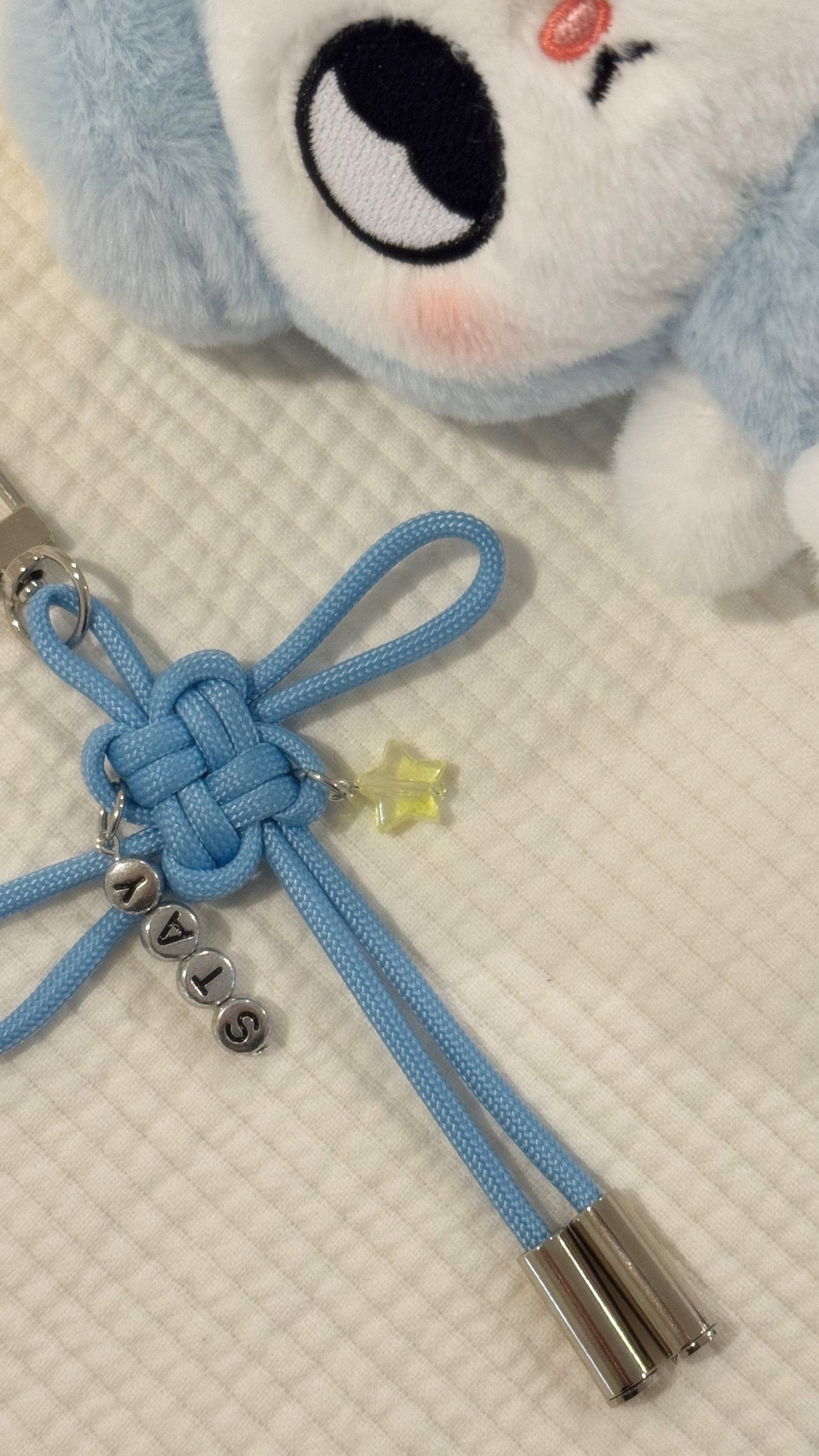 Stray Kids STAY Glow-in-the-Dark Lucky Knot Keychain -  Baby Size