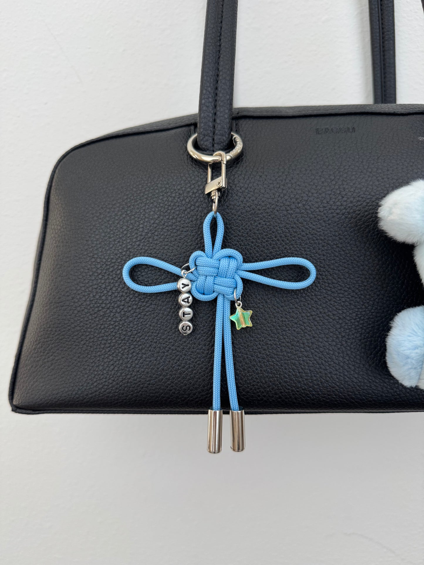 Stray Kids STAY Glow-in-the-Dark Lucky Knot Keychain -  Baby Size