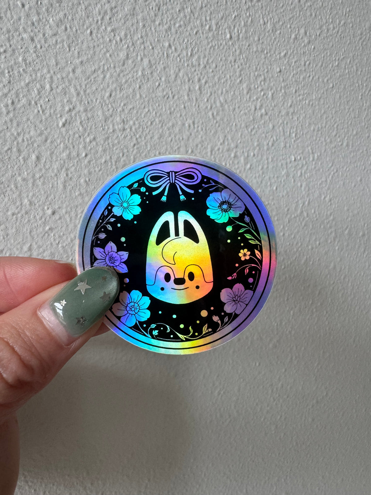 Individual Stray Kids Holographic SKZOO floral 2" sticker