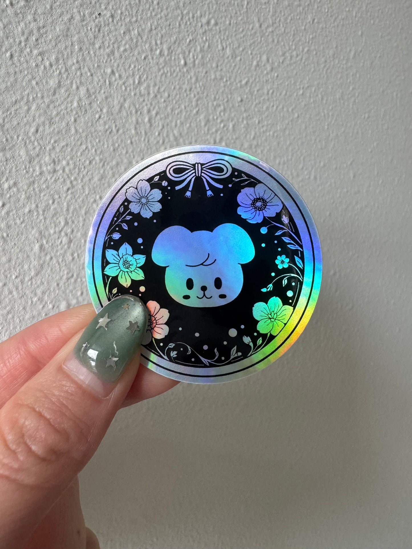 Individual Stray Kids Holographic SKZOO floral 2" sticker