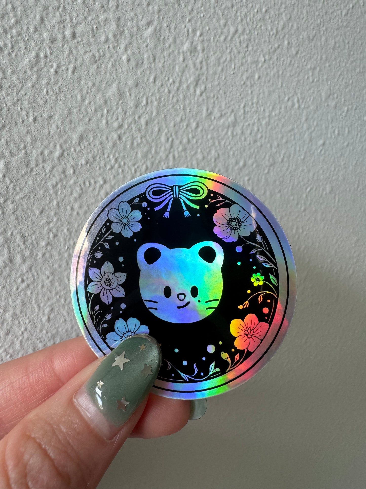 Individual Stray Kids Holographic SKZOO floral 2" sticker