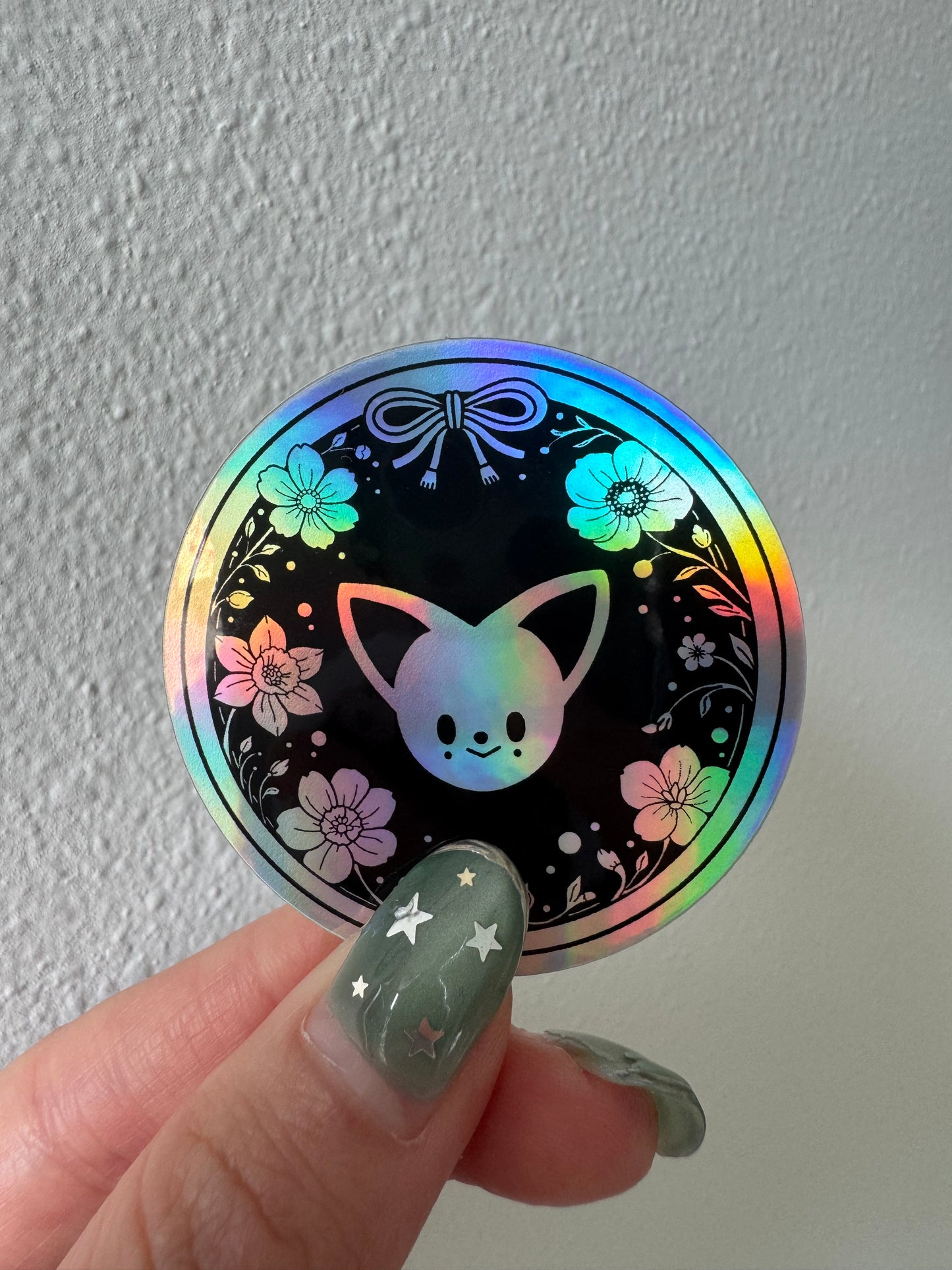 Individual Stray Kids Holographic SKZOO floral 2" sticker