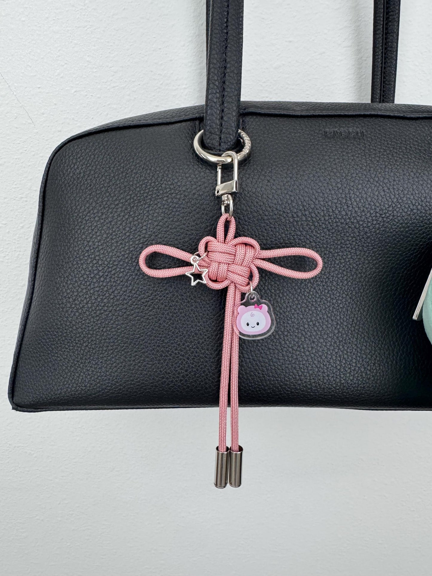 Stray Kids Lucky Knot Pink STAYzoo Keychain